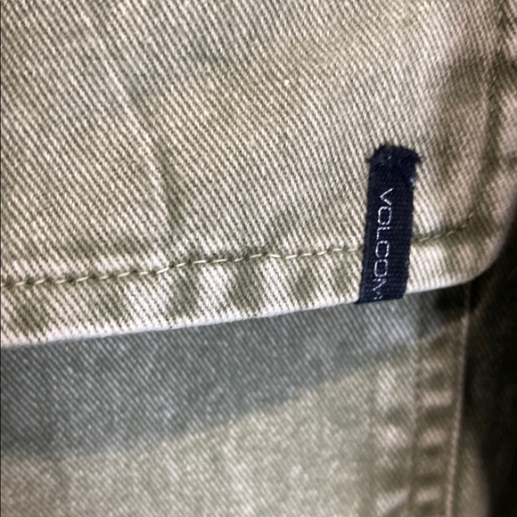 Volcom Olive Green Jean Jacket - Picture 7 of 13